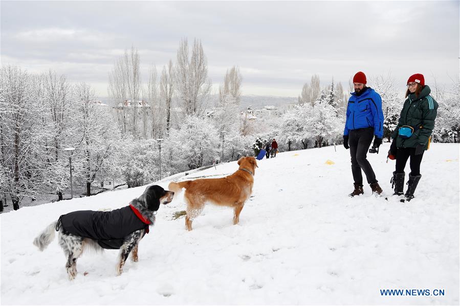 TURKEY-ANKARA-WEATHER-SNOW