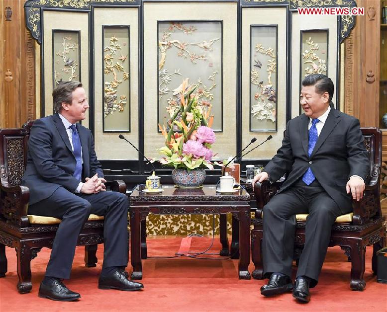 CHINA-BEIJING-XI JINPING-FORMER BRITISH PM-MEETING （CN）