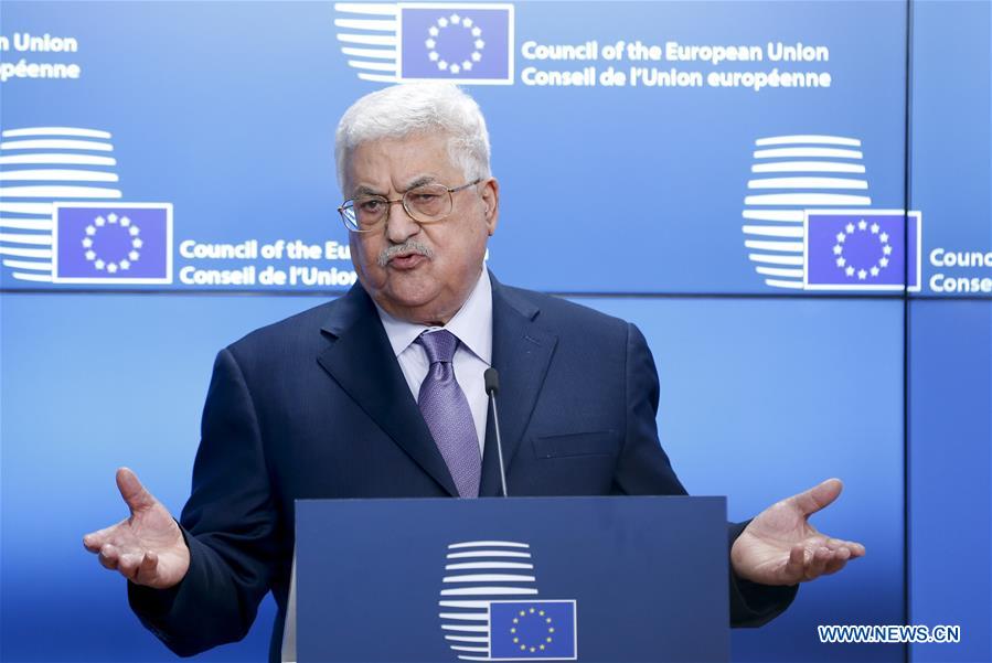 BELGIUM-BRUSSELS-EU-PALESTINE-ABBAS-VISIT