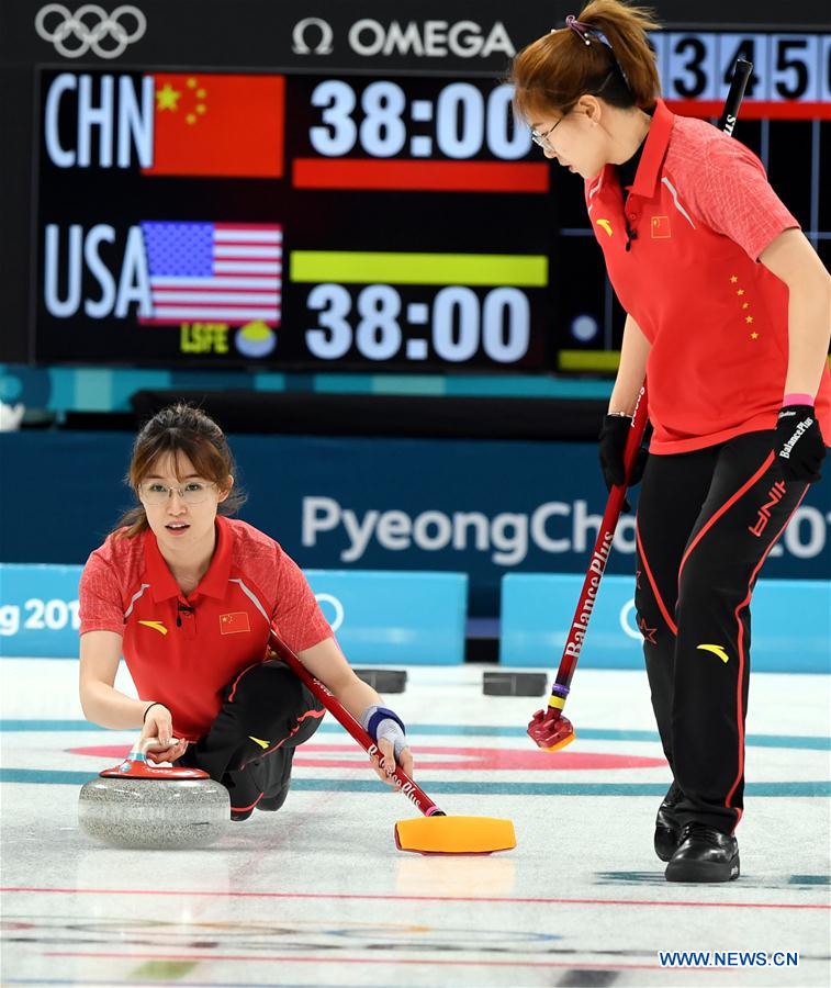 (SP)OLY-SOUTH KOREA-PYEONGCHANG-CURLING-WOMEN ROUND ROBIN-CHN VS USA