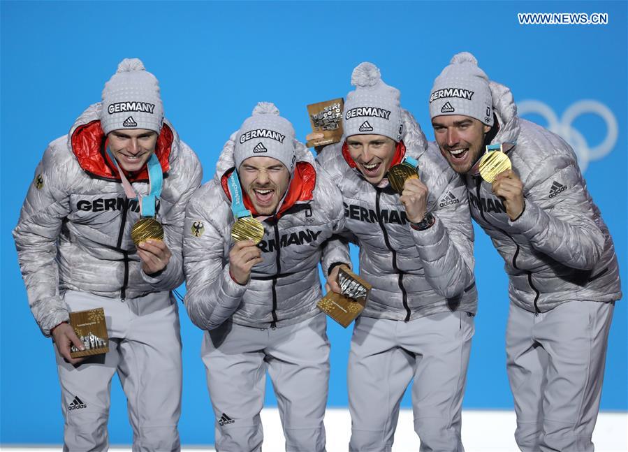 (SP)OLY-SOUTH KOREA-PYEONGCHANG-NORDIC COMBINED-TEAM GUNDERSEN LH/4X5KM-MEDAL CEREMONY