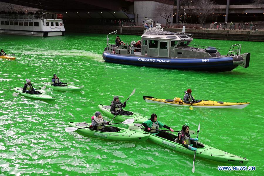 U.S.-CHICAGO-ST. PATRICK'S DAY-CELEBRATION