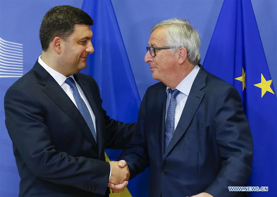 BELGIUM-BRUSSELS-EU-UKRAINE-GROYSMAN-VISIT