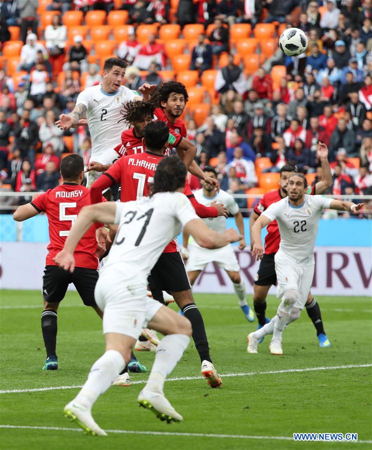 (SP)RUSSIA-YEKATERINBURG-2018 WORLD CUP-GROUP A-EGYPT VS URUGUAY