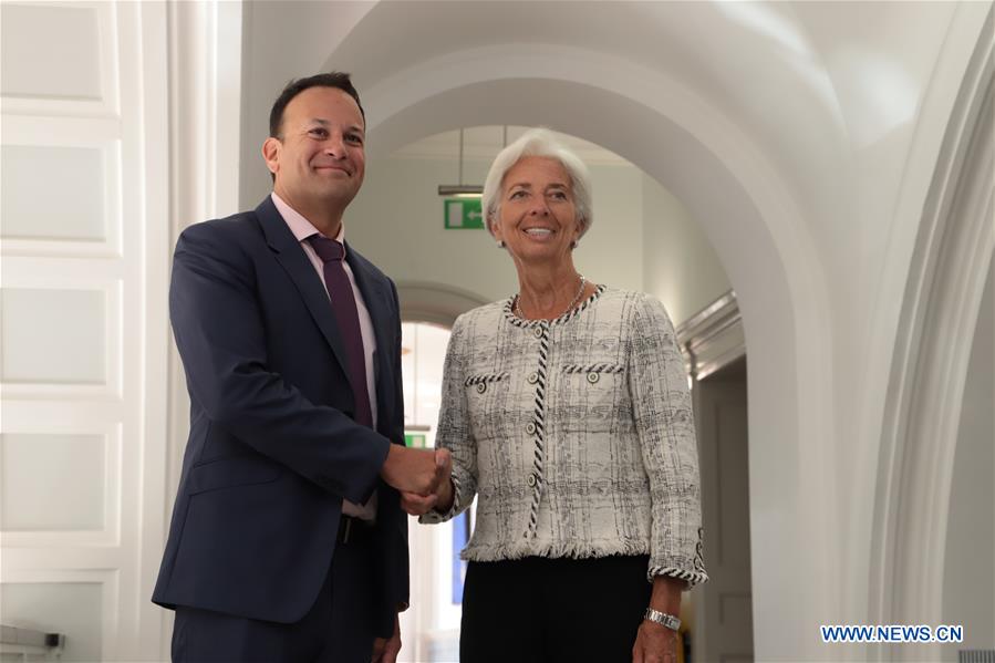 IRELAND-DUBLIN-IMF CHIEF-MEETING