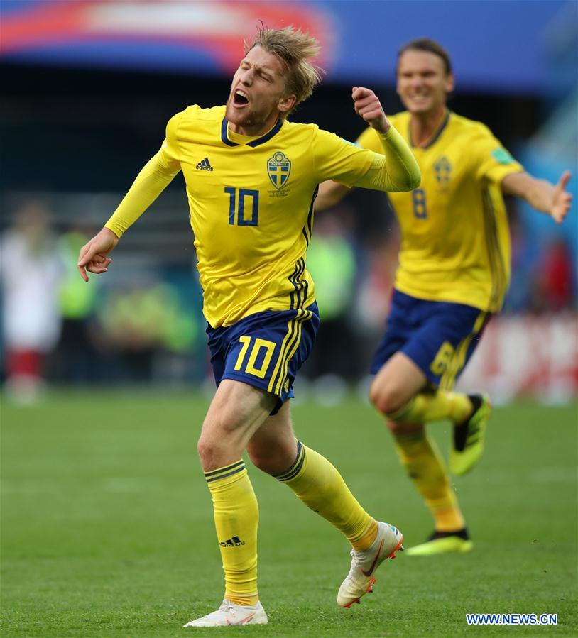 (SP)RUSSIA-SAINT PETERSBURG-2018 WORLD CUP-ROUND OF 16-SWITZERLAND VS SWEDEN