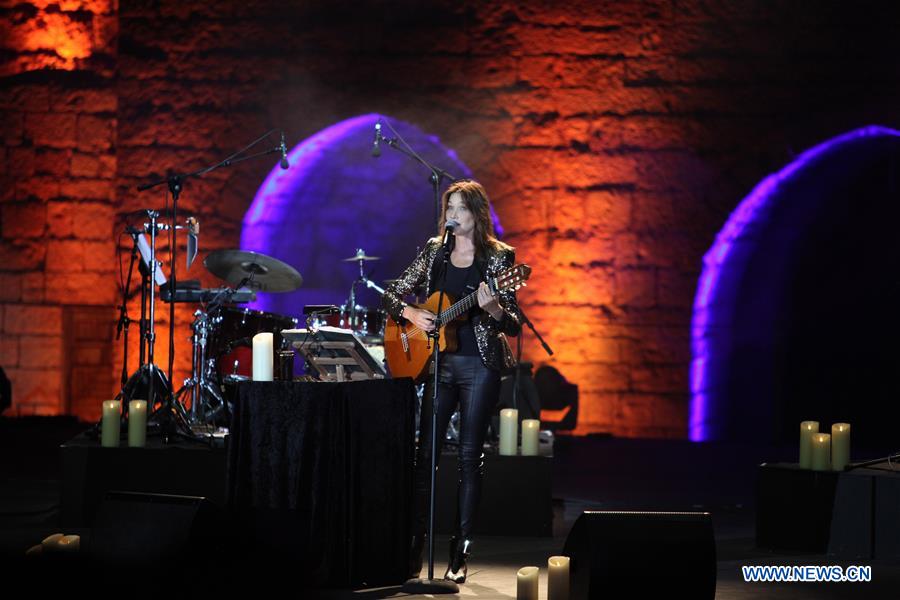 LEBANON-BEIRUT-BEITEDDINE ART FESTIVAL-CARLA BRUNI-PERFORMANCE