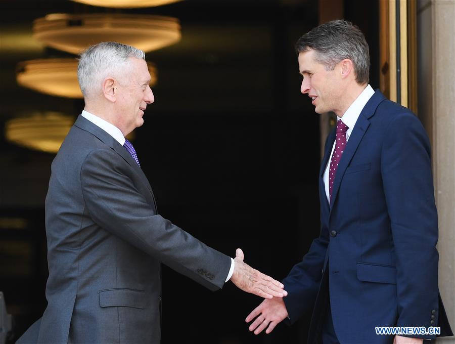 U.S.-VIRGINIA-THE PENTAGON-MATTIS-BRITAIN-DEFENSE SECRETARY-MEETING