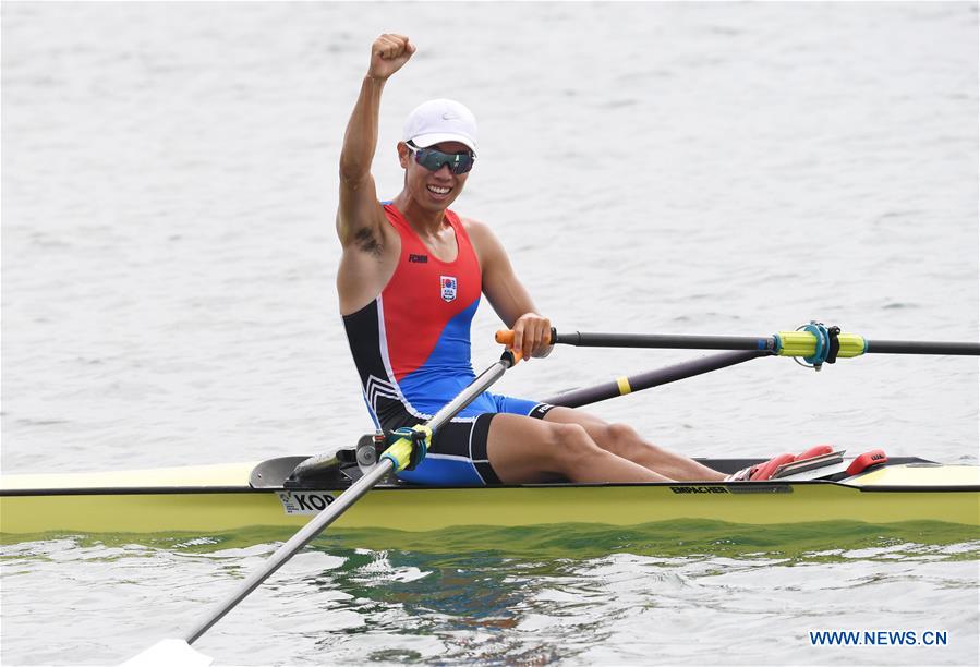 (SP)INDONESIA-PALEMBANG-ASIAN GAMES-ROWING-MEN'S LIGHTWEIGHT SINGLE SCULLS