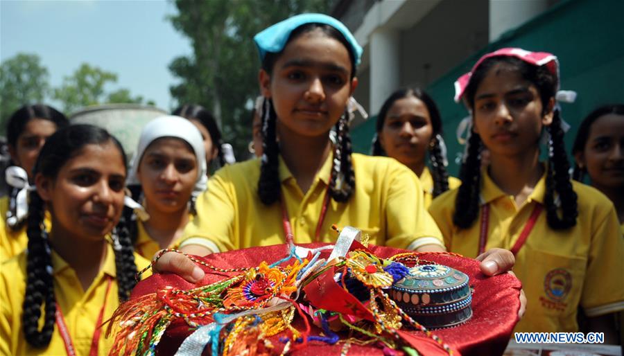 INDIA-CONTROLLED KASHMIR-JAMMU-RAKSHA BANDHAN FESTIVAL