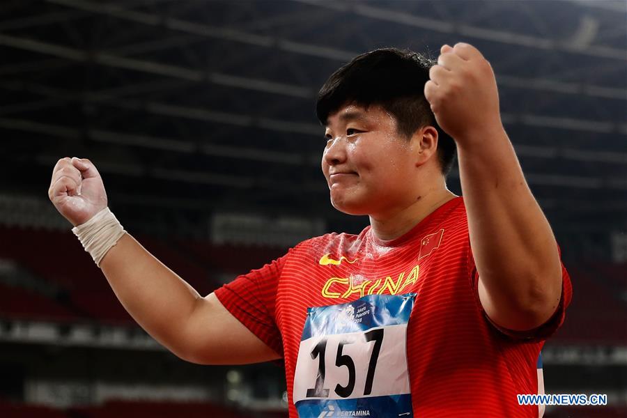 (SP)INDONESIA-JAKARTA-ASIAN GAMES-ATHLETICS-WOMEN'S SHOT PUT