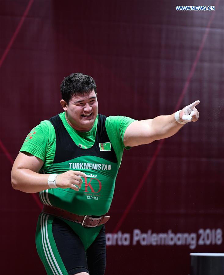 (SP)INDONESIA-JAKARTA-ASIAN GAMES-WEIGHTLIFTING-MEN'S +105KG