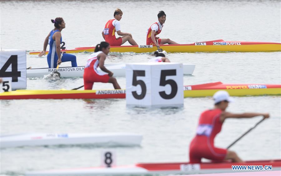 (SP)INDONESIA-PALEMBANG-ASIAN GAMES-WOMEN'S CANOE DOUBLE