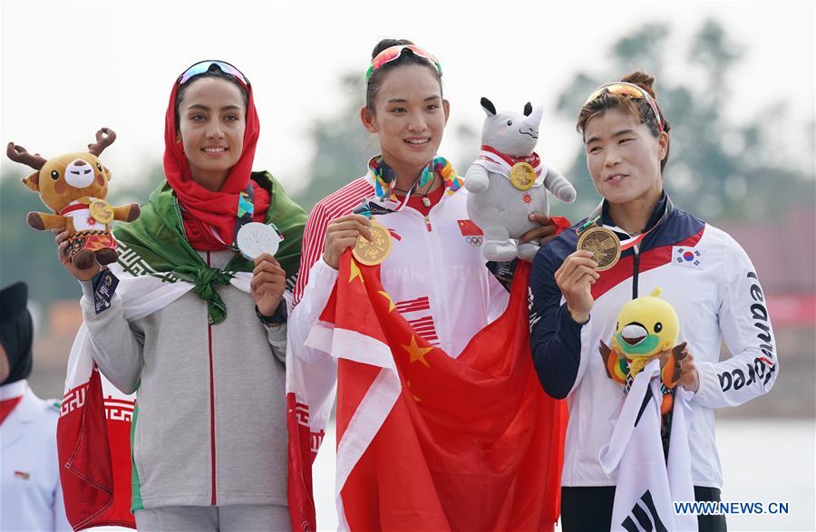 (SP)INDONESIA-PALEMBANG-ASIAN GAMES-WOMEN'S KAYAK SINGLE 500M