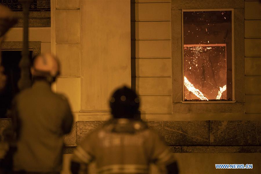 BRAZIL-RIO DE JANEIRO-MUSEUM-FIRE