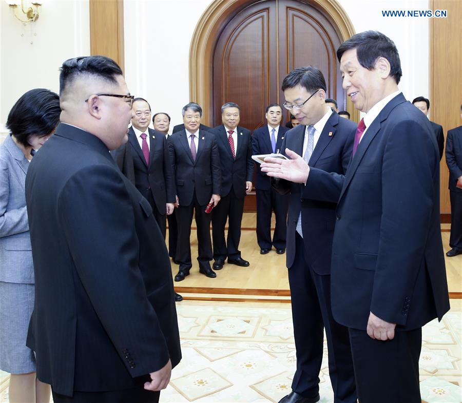 DPRK-CHINA-KIM JONG UN-LI ZHANSHU-MEETING