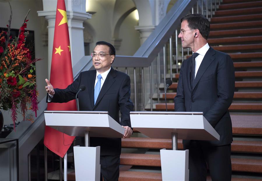 THE NETHERLANDS-THE HAGUE-CHINA-LI KEQIANG-DUTCH PM-MEETING