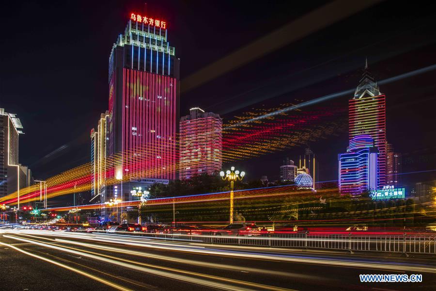 CHINA-XINJIANG-URUMQI-NIGHT VIEWS (CN)