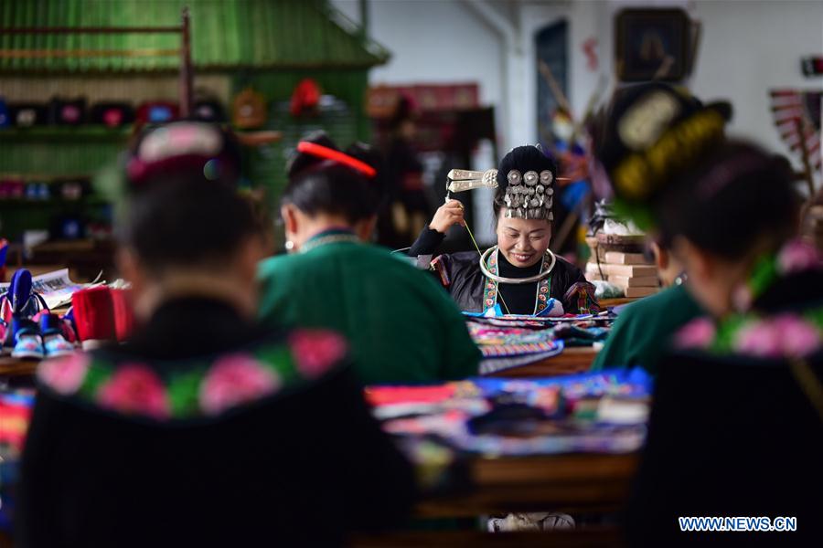 #CHINA-GUIZHOU-WOMEN-HANDICRAFTS (CN) 