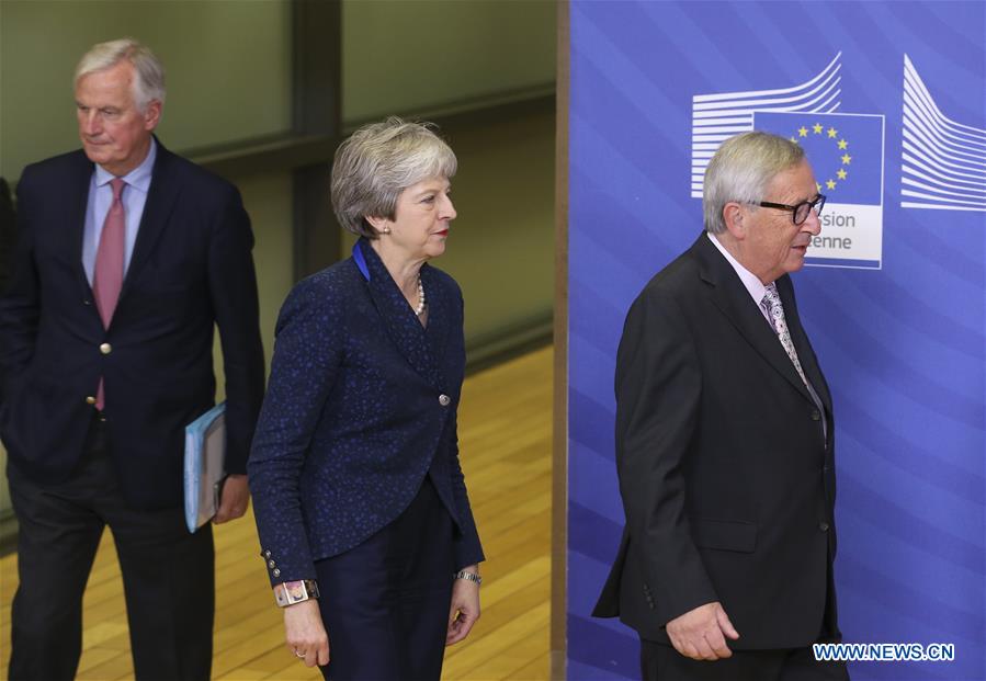 BELGIUM-BRUSSELS-EUROPEAN COMMISSION-JUNCKER-UK-MAY-MEETING