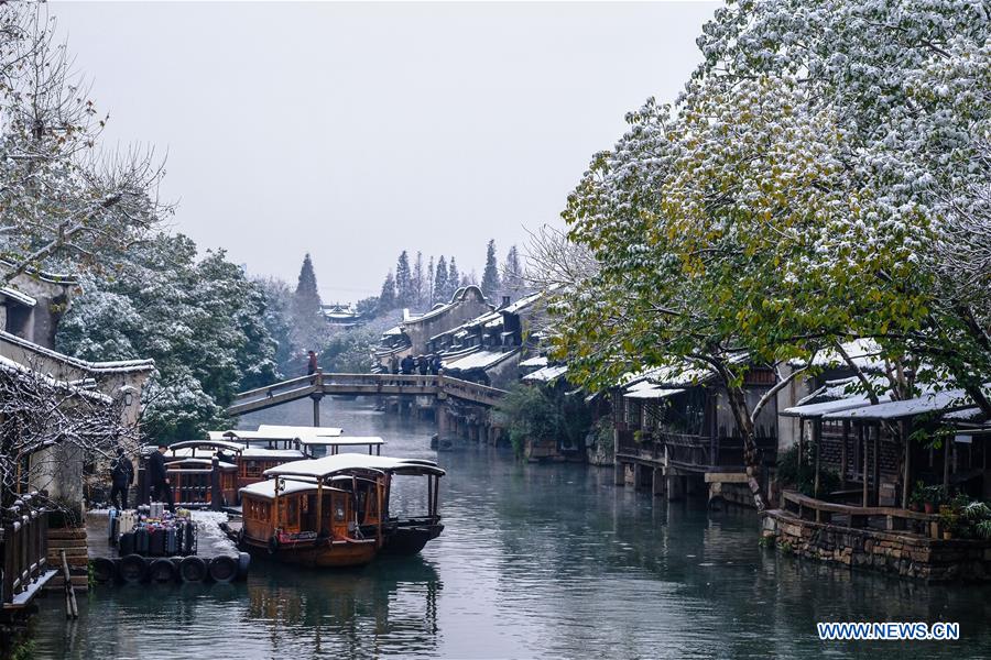 CHINA-ZHEJIANG-WUZHEN-SNOW SCENERY (CN)