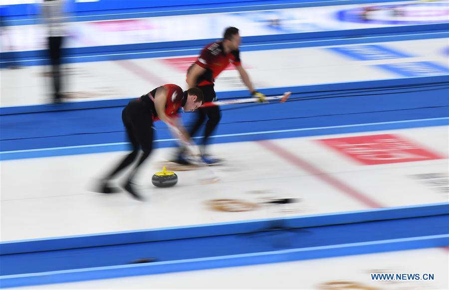 (SP)CHINA-XINING-INTERNATIONAL CURLING ELITE 2018-MEN'S FINAL