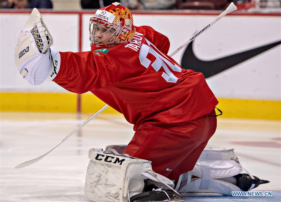 (SP)CANADA-VANCOUVER-INTERNATIONAL-ICE HOCKEY-RUSSIA VS DENMARK 