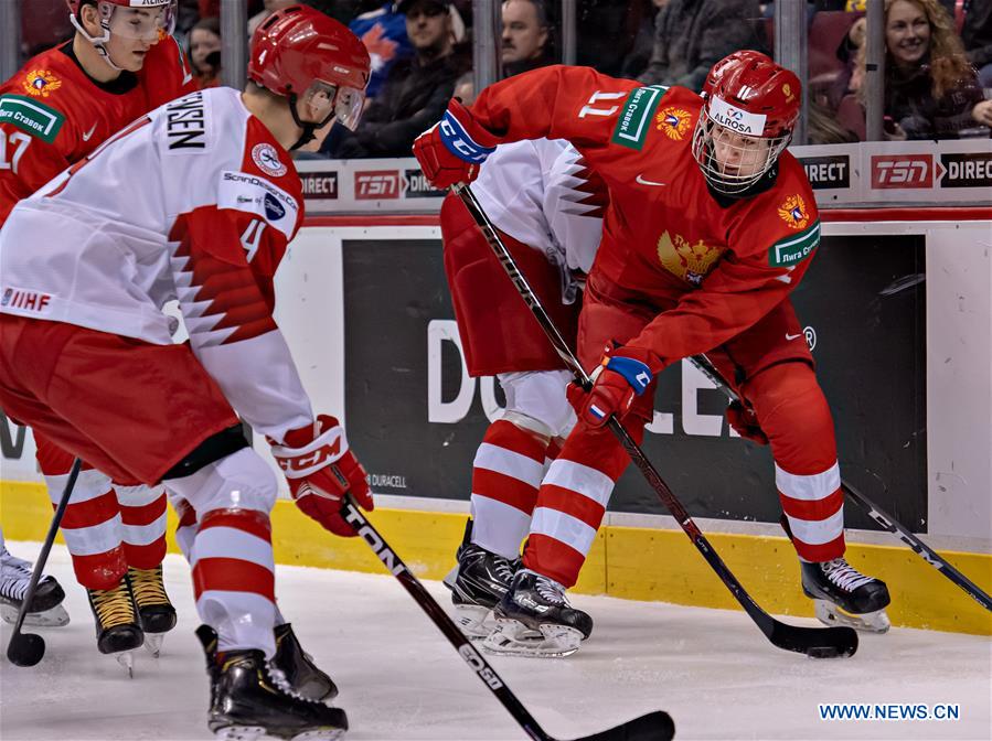 (SP)CANADA-VANCOUVER-INTERNATIONAL-ICE HOCKEY-RUSSIA VS DENMARK 