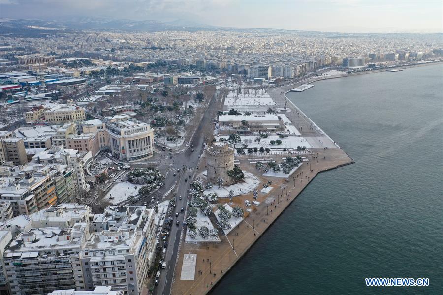 GREECE-THESSALONIKI-SOPHIA-SNOW