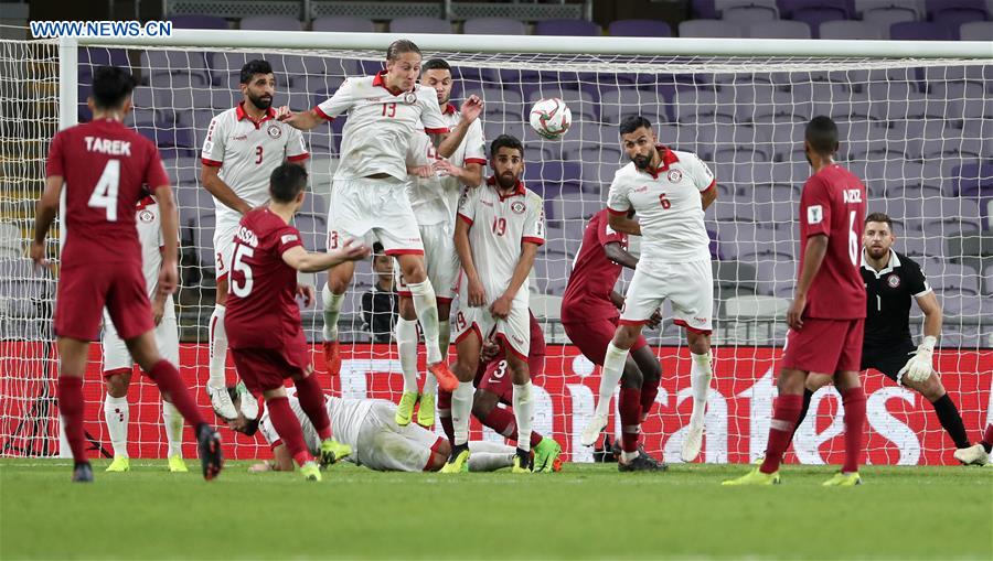 (SP)UAE-AL AIN-SOCCER-ASIAN CUP-QATAR VS LEBANON