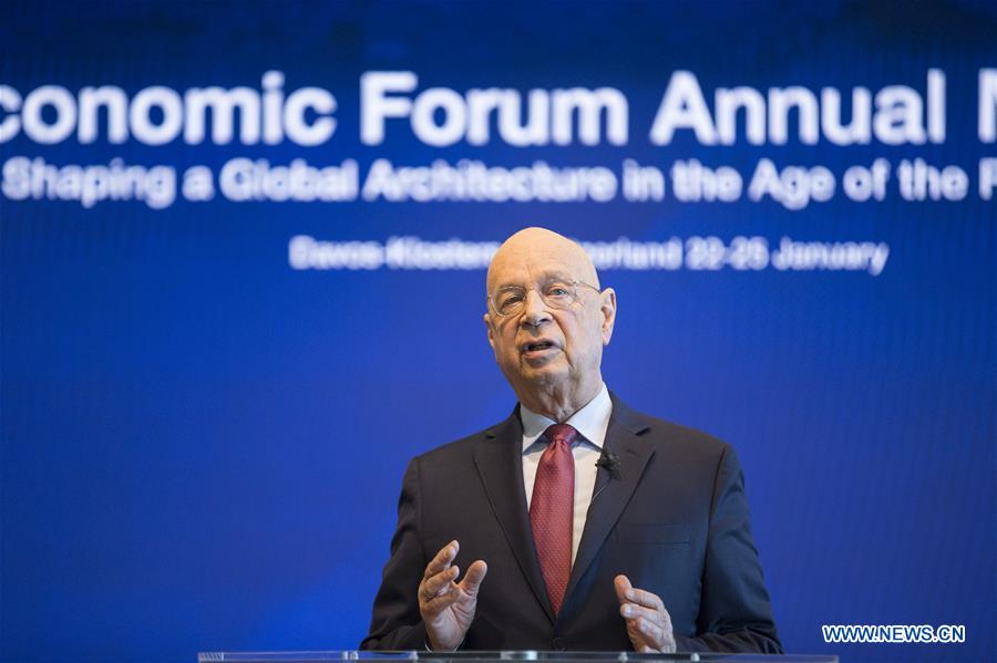 SWITZERLAND-GENEVA-WEF-KLAUS SCHWAB-PRESS CONFERENCE