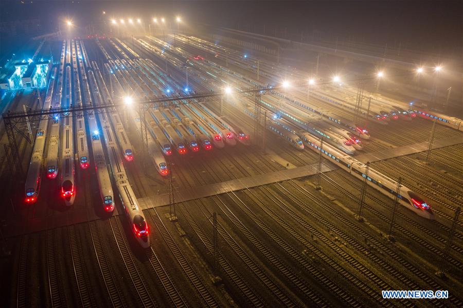 CHINA-NANJING-HIGH-SPEED TRAIN-SPRING FESTIVAL-PREPARATION (CN)