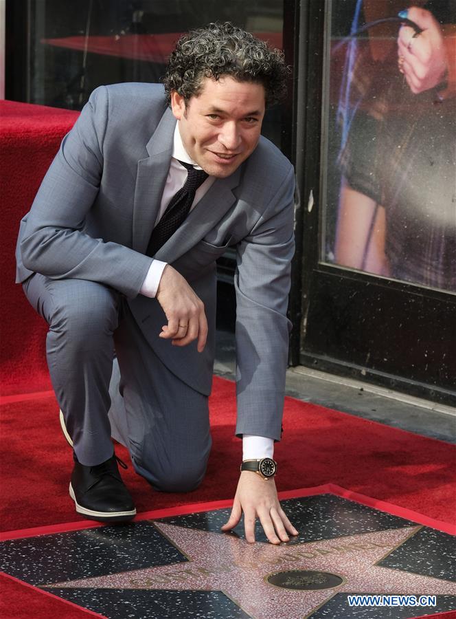 U.S.-LOS ANGELES-GUSTAVO DUDAMEL-STAR CEREMONY