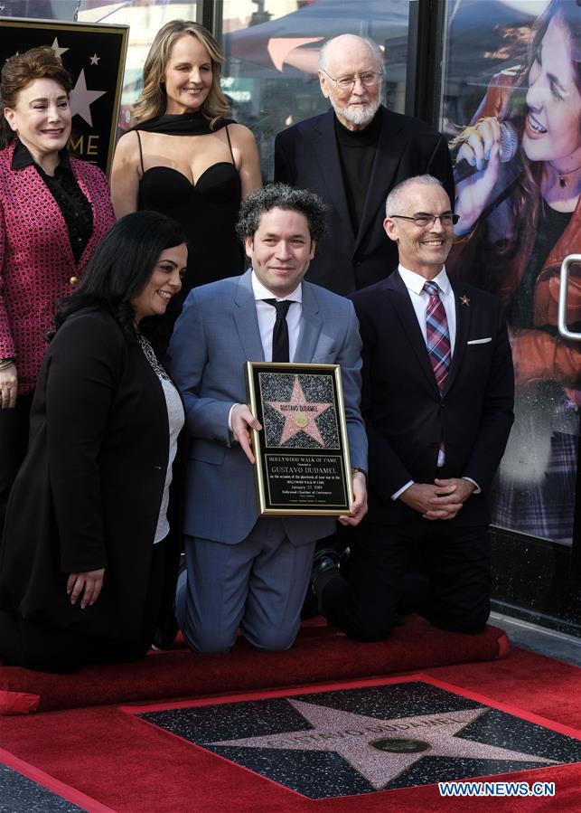 U.S.-LOS ANGELES-GUSTAVO DUDAMEL-STAR CEREMONY