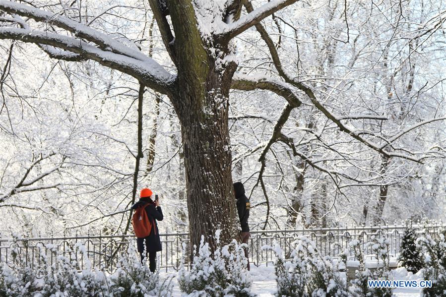 ESTONIA-TALLINN-SNOW AND FROST