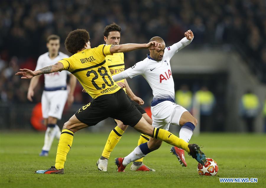 (SP) BRITAIN-LONDON-FOOTBALL-UEFA CHAMPIONS LEAGUE-TOTTENHAM VS DORTMUND