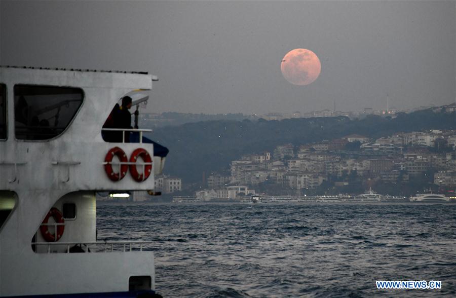 TURKEY-ISTANBUL-FULL MOON