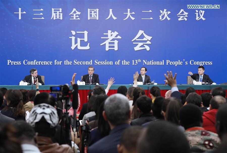 (TWO SESSIONS)CHINA-BEIJING-NPC-PRESS CONFERENCE-WANG YI (CN)