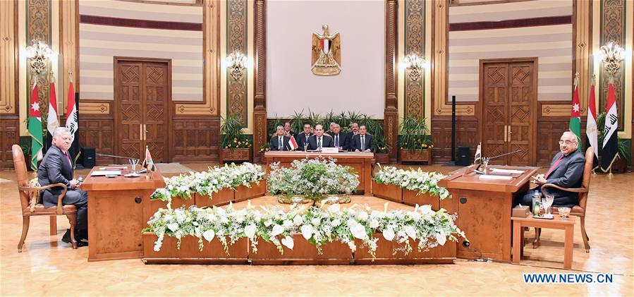 EGYPT-CAIRO-EGYPT-JORDAN-IRAQ-TRIPARTITE SUMMIT