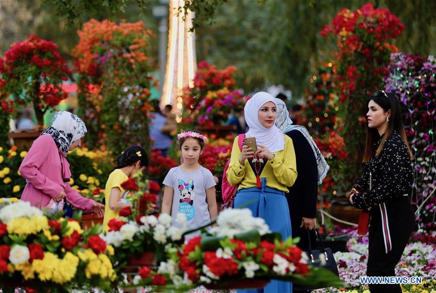 IRAQ-BAGHDAD-AL-ZAWRAA PARK-FLOWER FESTIVAL