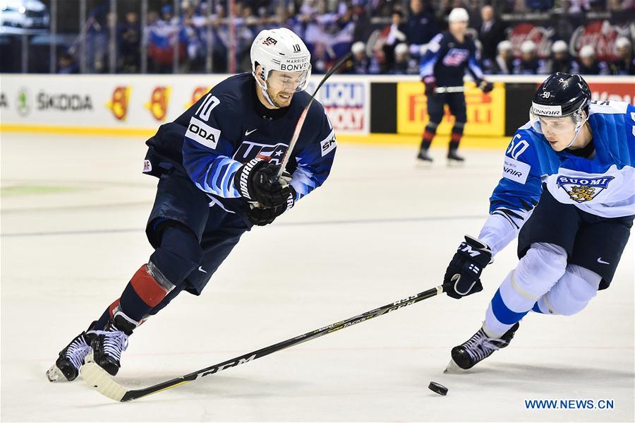 (SP)SLOVAKIA-KOSICE-ICE HOCKEY-IIHF-WORLD CHAMPIONSHIP-GROUP A-USA VS FIN