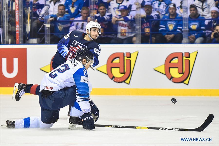 (SP)SLOVAKIA-KOSICE-ICE HOCKEY-IIHF-WORLD CHAMPIONSHIP-GROUP A-USA VS FIN