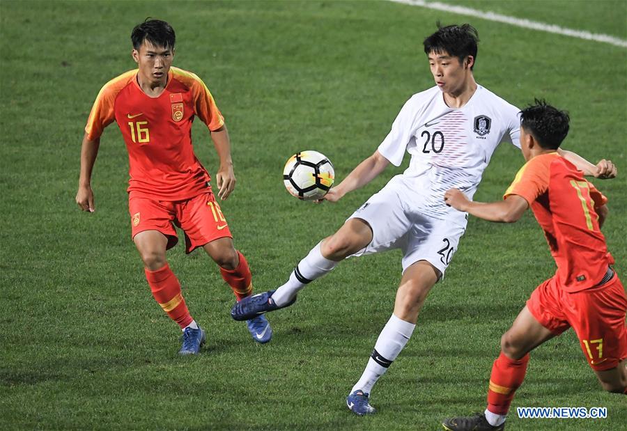 (SP)CHINA-CHENGDU-FOOTBALL-PANDA CUP INTERNATIONAL YOUTH TOURNAMENT-CHN U18 VS KOR U18 (CN)