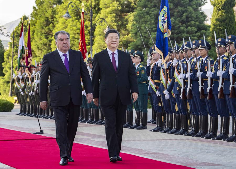 TAJIKISTAN-DUSHANBE-CHINA-PRESIDENTS-TALKS