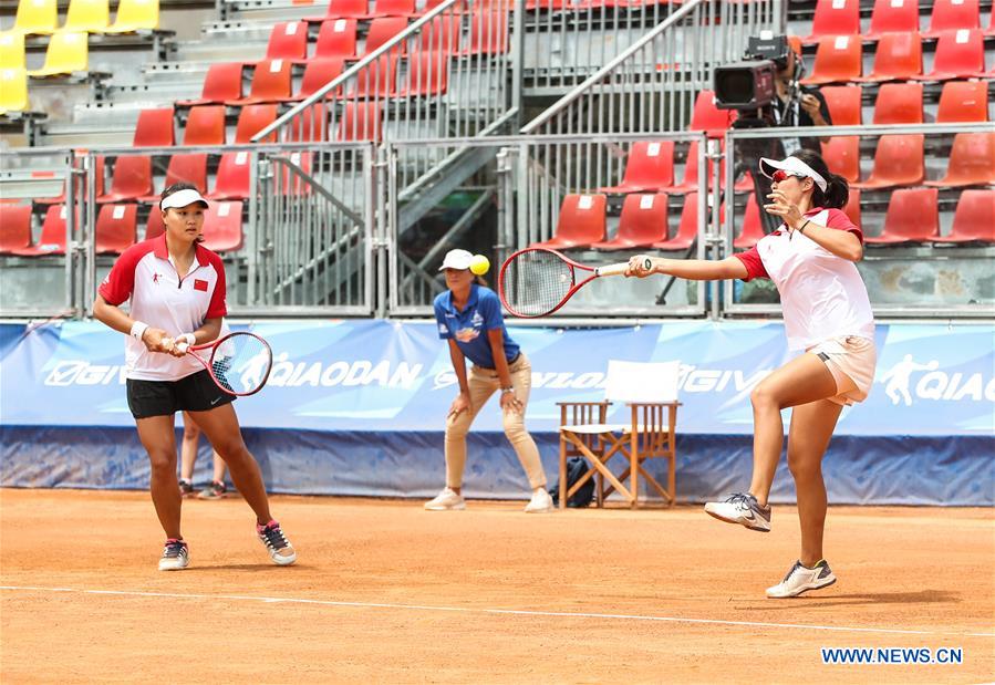 (SP)ITALY-NAPLES-SUMMER UNIVERSIADE 2019-TENNIS-WOMEN'S DOUBLES-FINAL