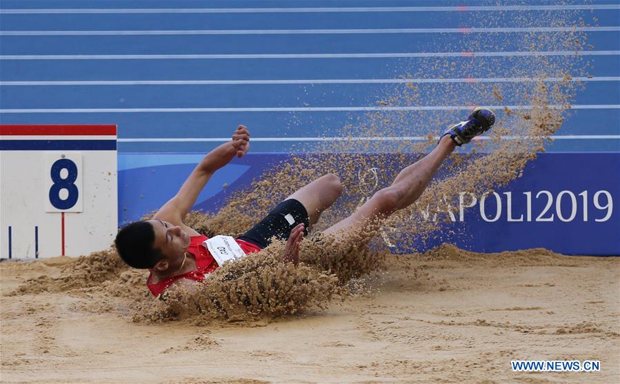 (SP)ITALY-NAPLES-SUMMER UNIVERSIADE 2019-ATHLETICS-MEN'S LONG JUMP