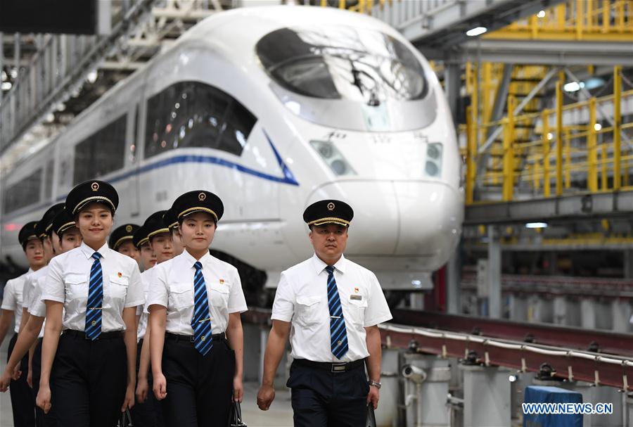 CHINA-SHAANXI-FEMALE BULLET TRAIN DRIVERS (CN)