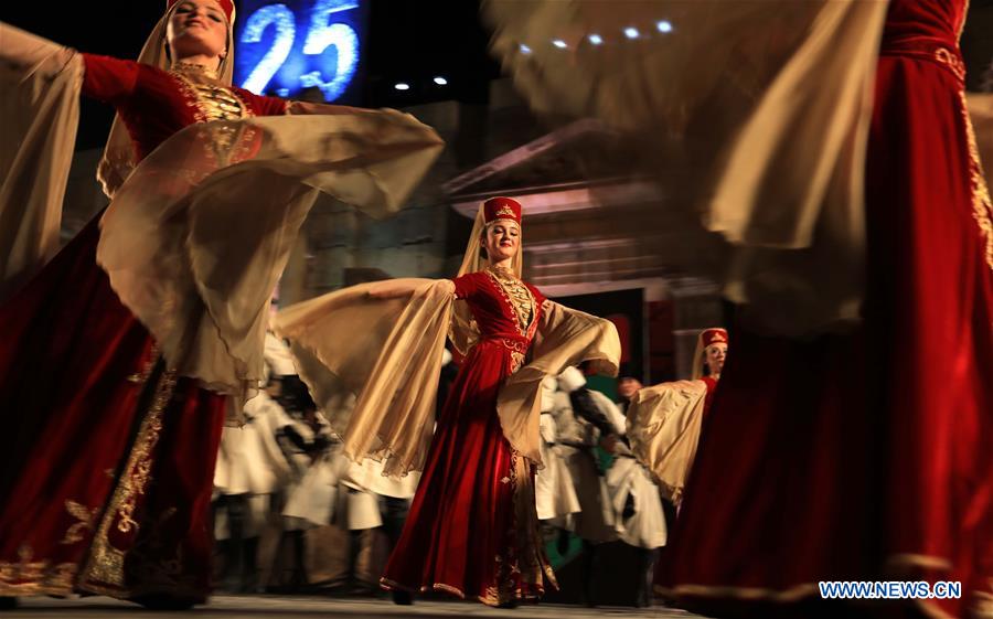 JORDAN-JERASH-ART FESTIVAL-CIRCASSIAN DANCE