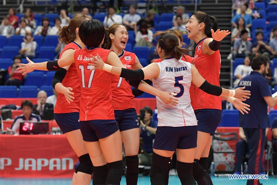 (SP)JAPAN-YOKOHAMA-VOLLEYBALL-WOMEN'S WORLD CUP-KOR VS CMR