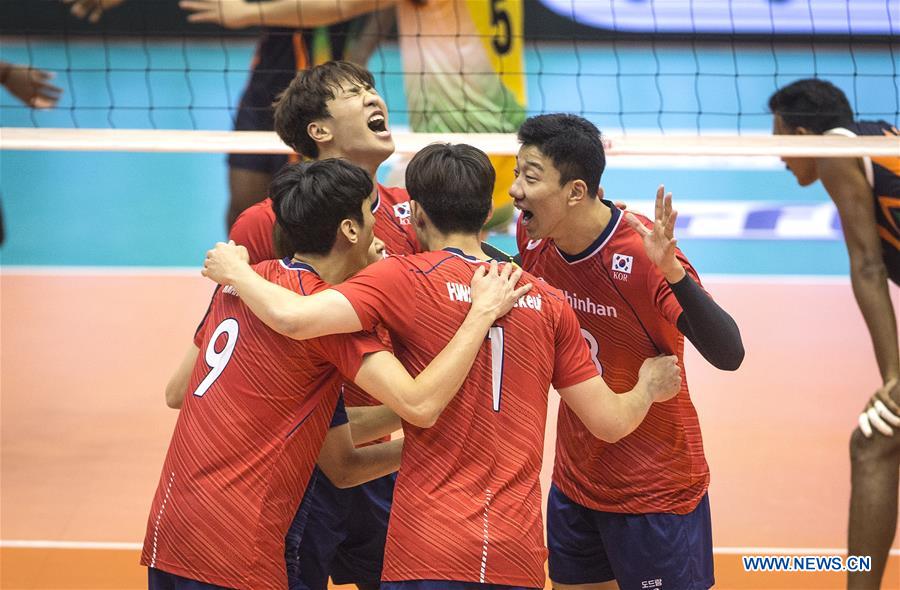 (SP) IRAN-TEHRAN-VOLLEYBALL-ASIAN MEN'S CHAMPIONSHIP-SOUTH KOREA VS INDIA